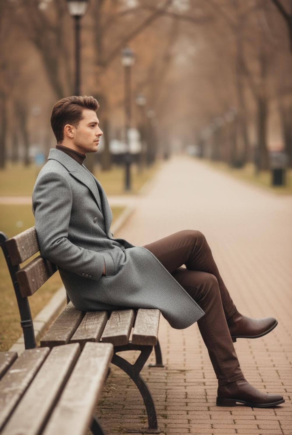 URBAN GREY LONG COAT