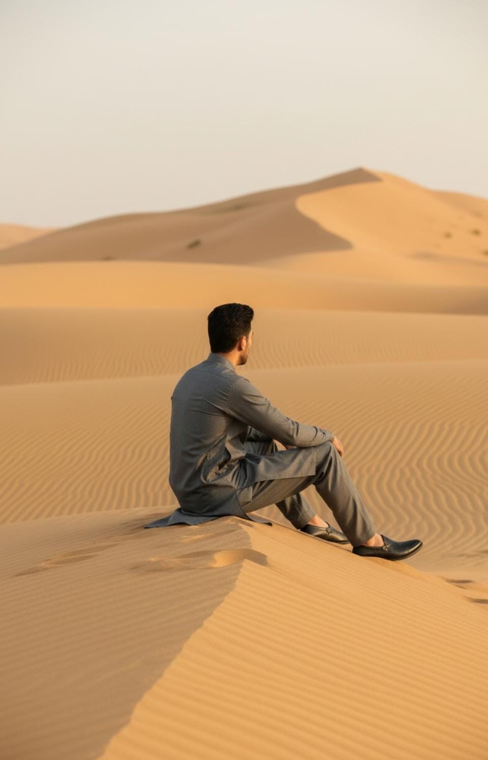 GREY COLOURED WASH AND WEAR KAMEEZ SHALWAR