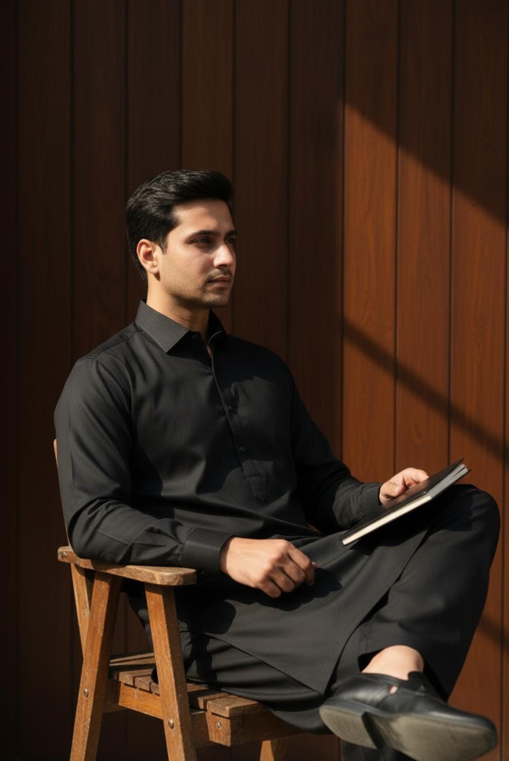 JET BLACK COLOURED KAMEEZ SHALWAR
