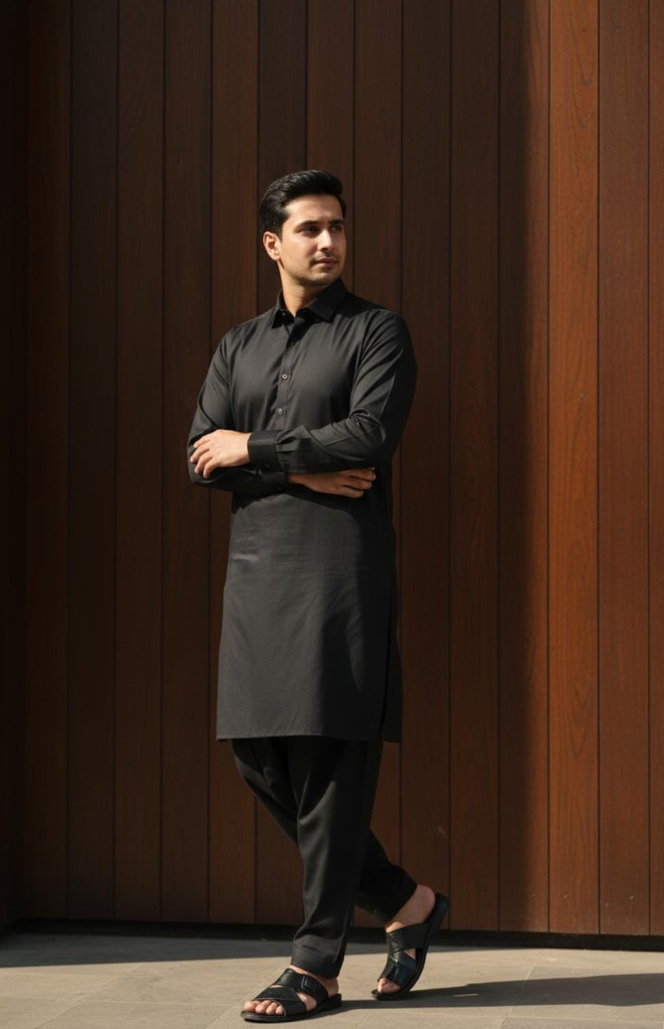 JET BLACK COLOURED KAMEEZ SHALWAR