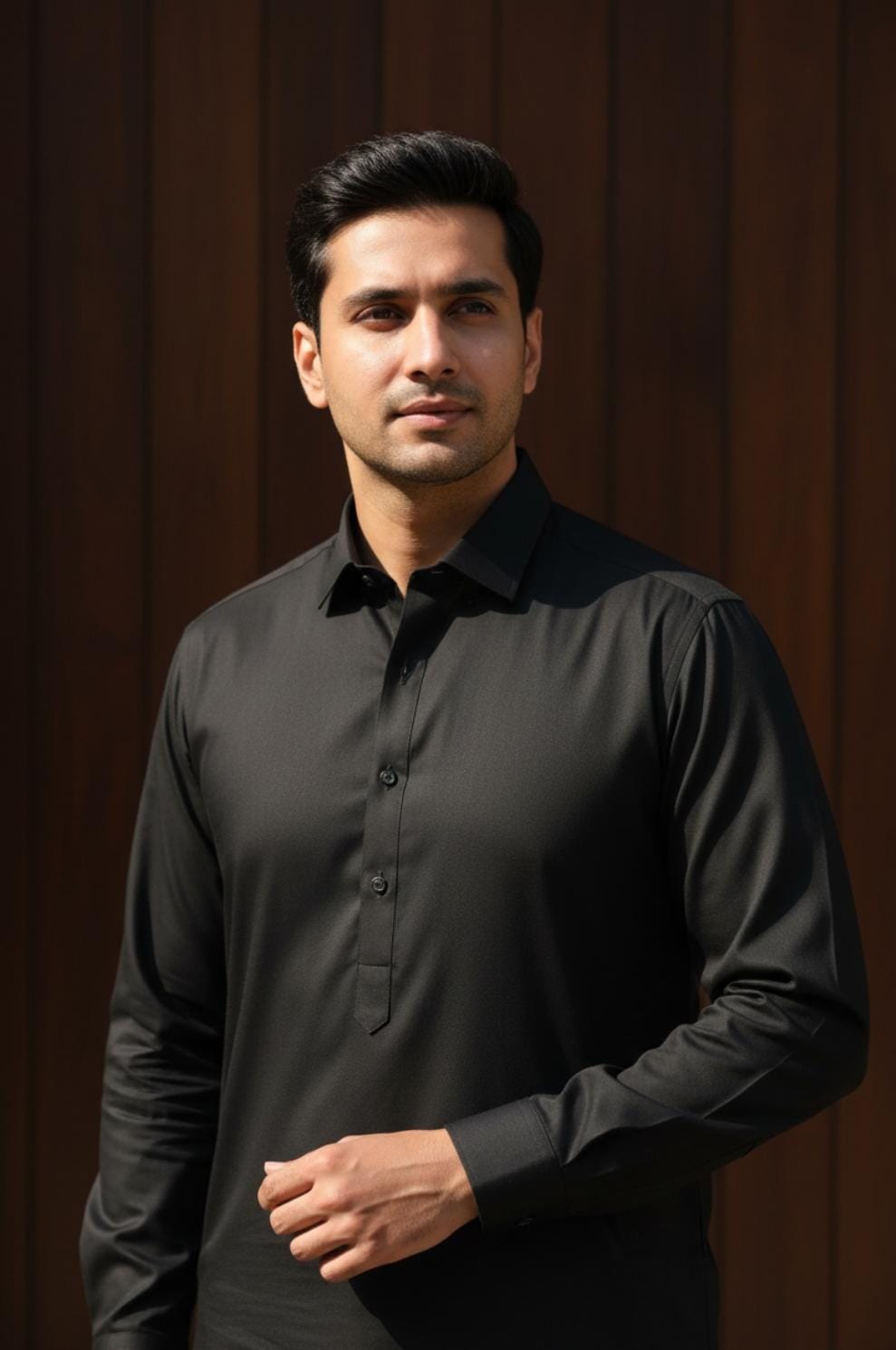 JET BLACK COLOURED KAMEEZ SHALWAR