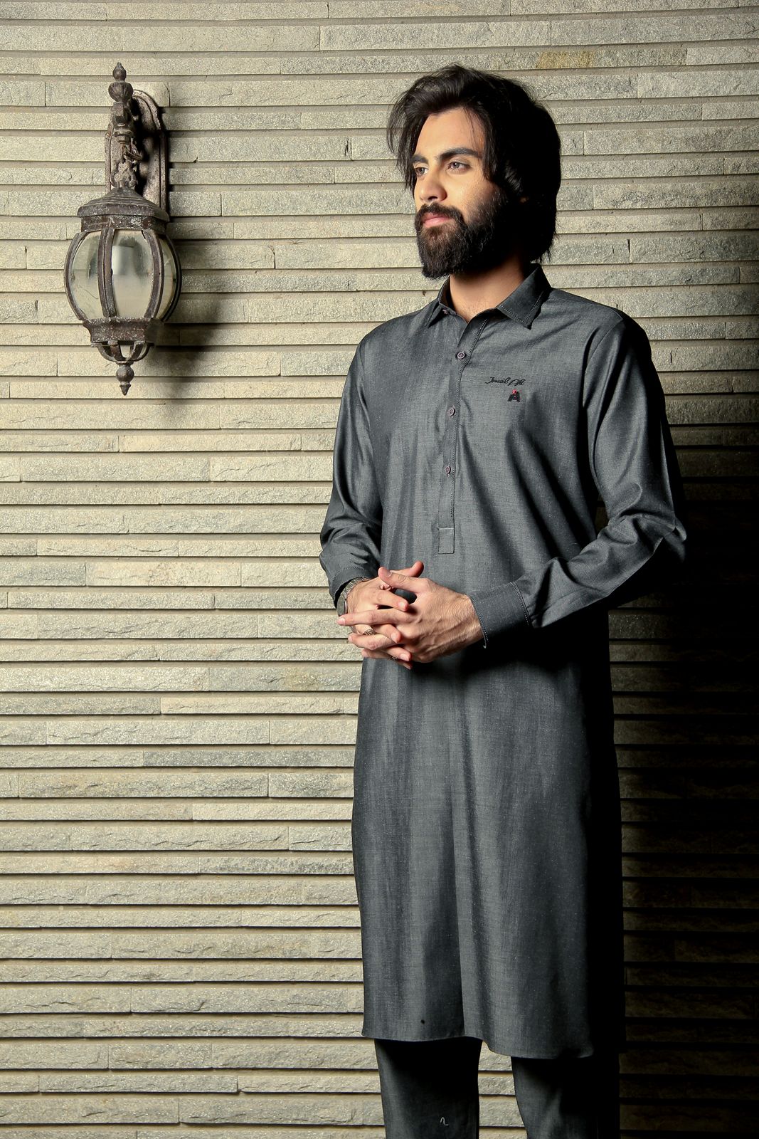 LIGHT GREY KURTA PAJAMA
