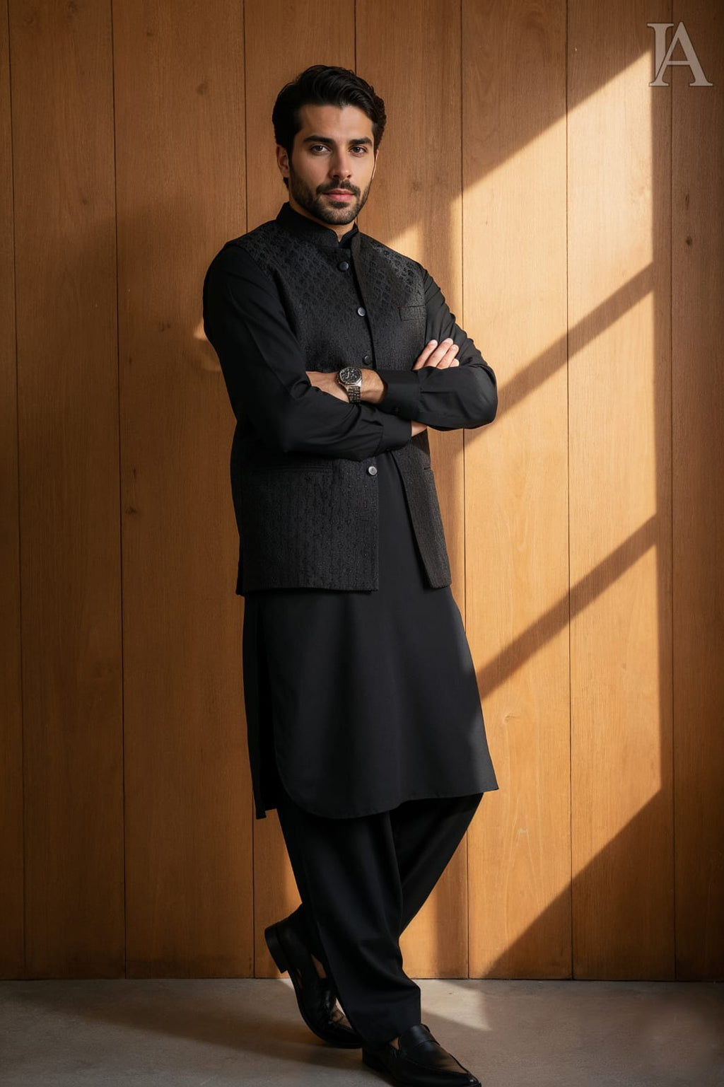 CLASSIC BLACK WAISTCOAT SUIT