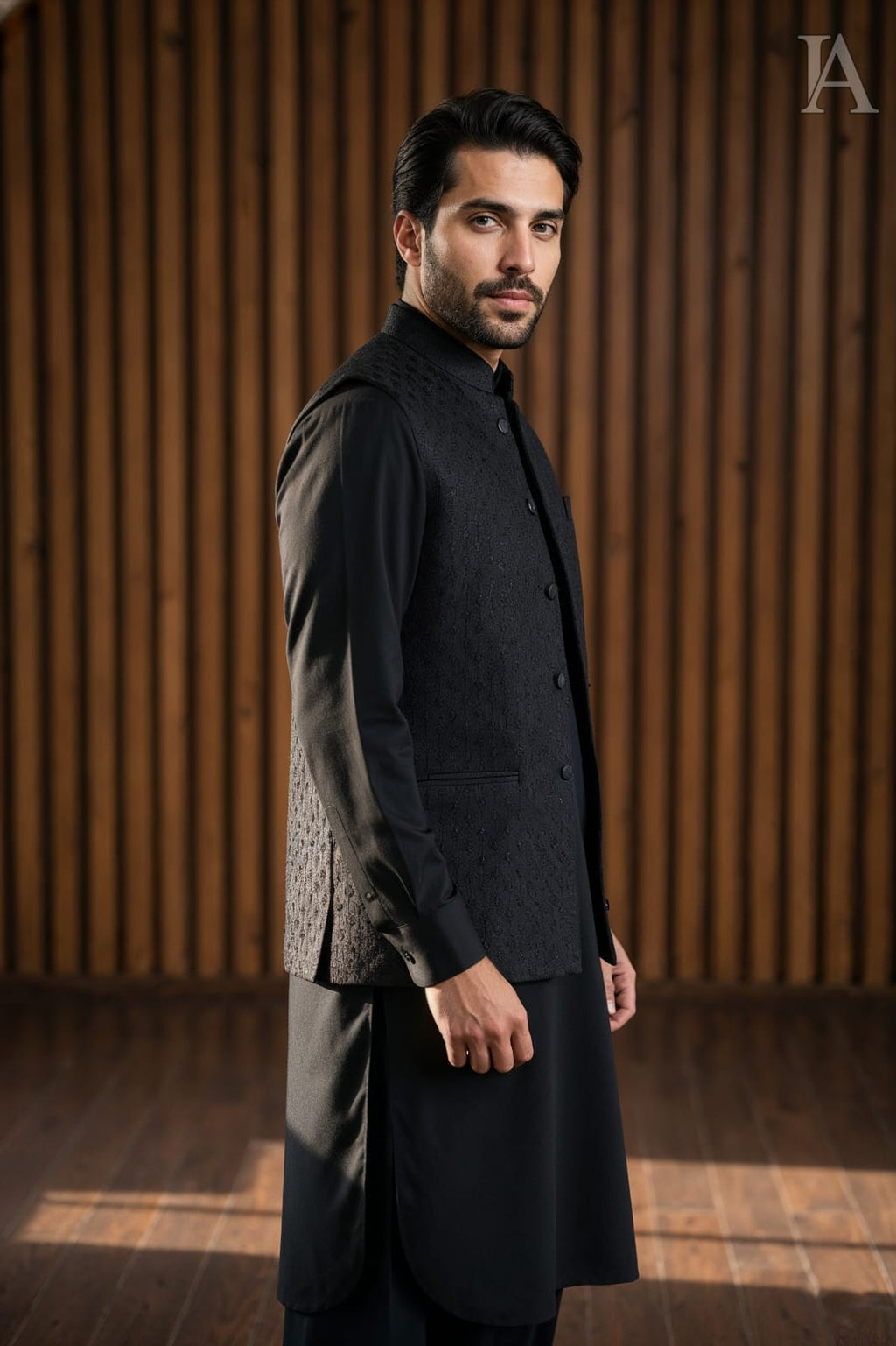 CLASSIC BLACK WAISTCOAT SUIT