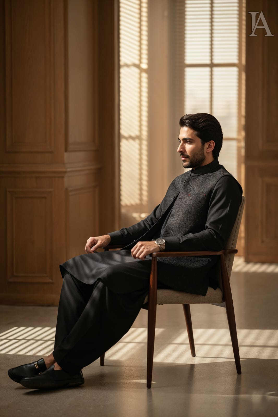 CLASSIC BLACK WAISTCOAT SUIT