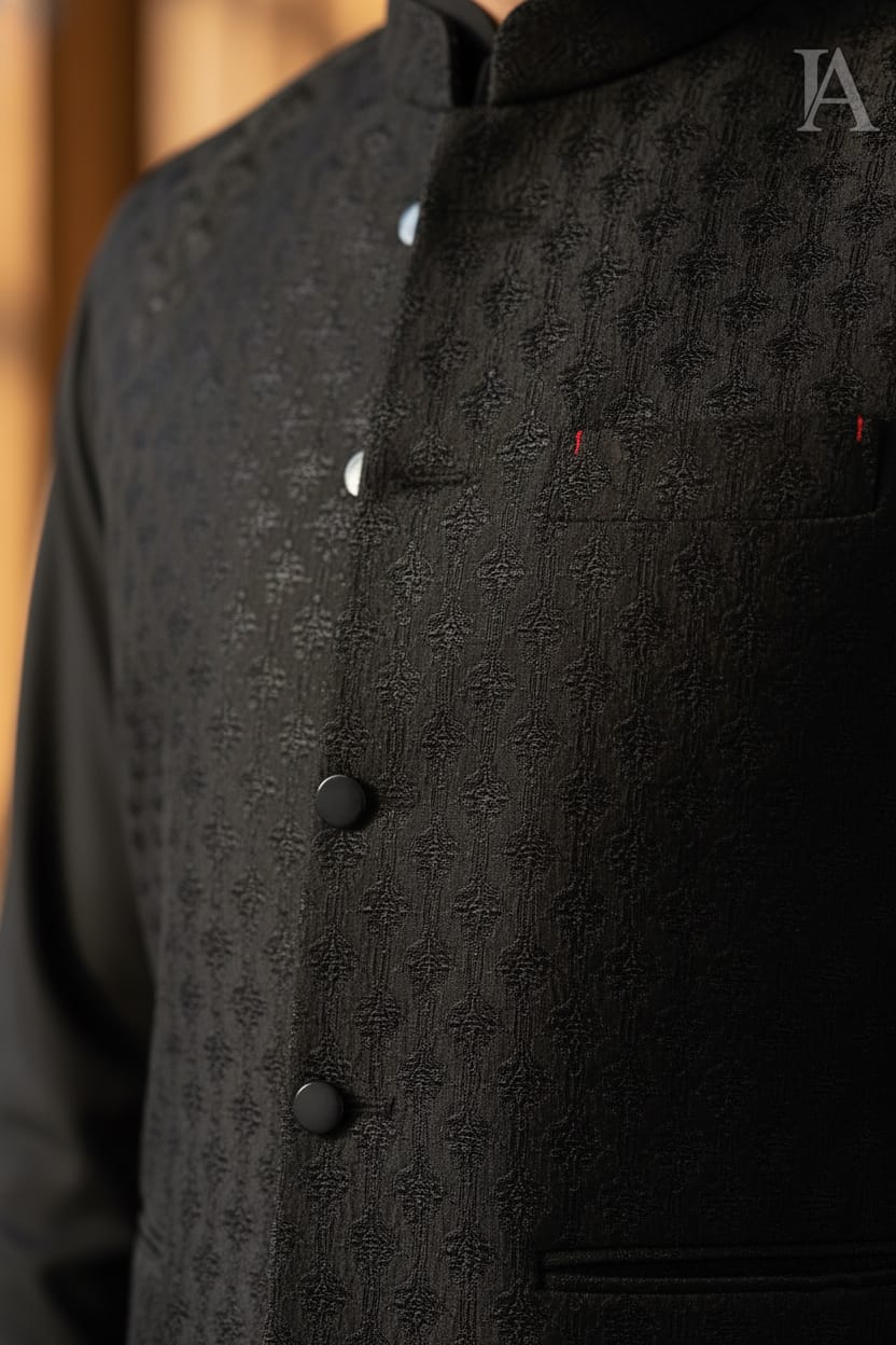 CLASSIC BLACK WAISTCOAT SUIT