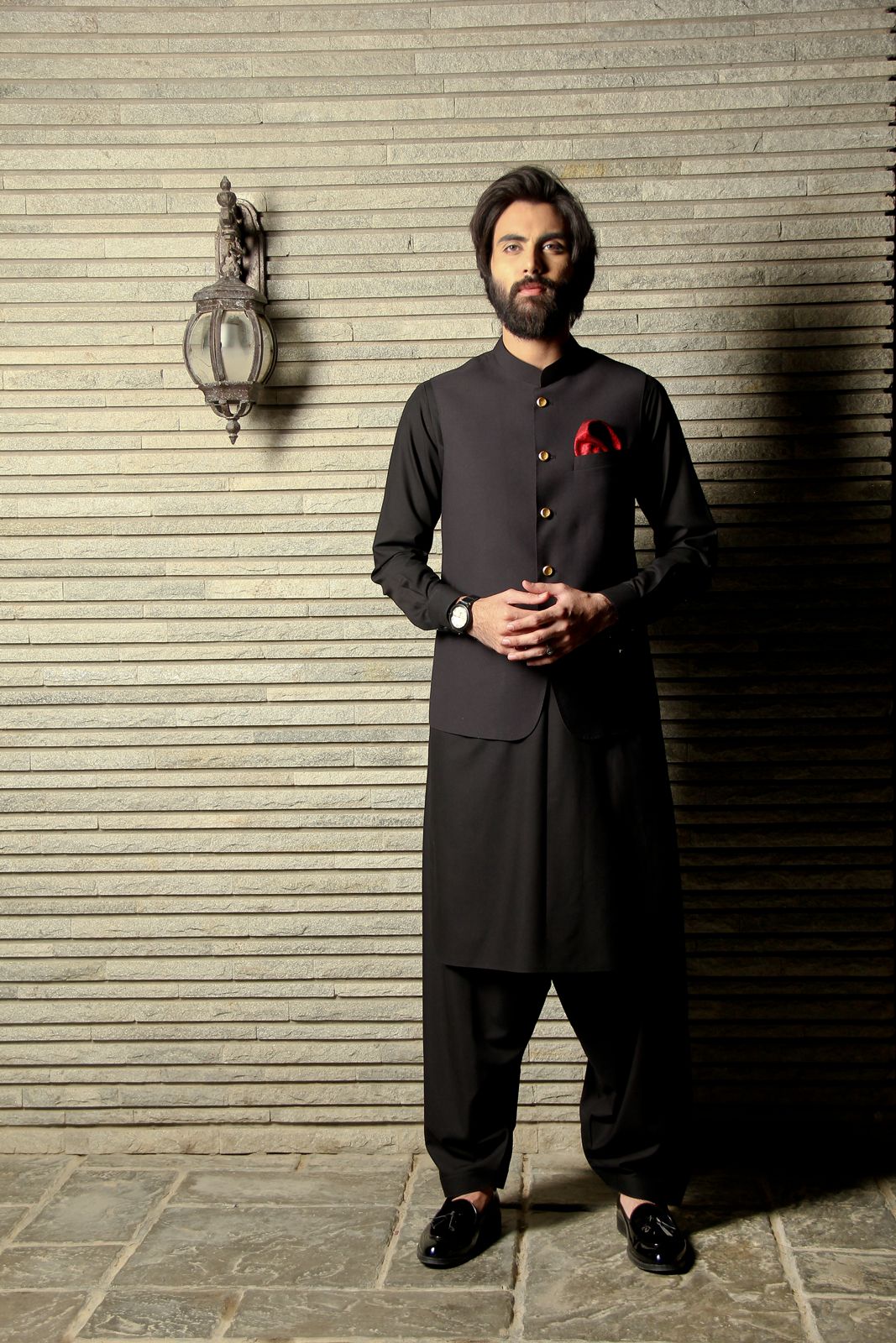 CLASSIC BLACK WAISTCOAT SUIT