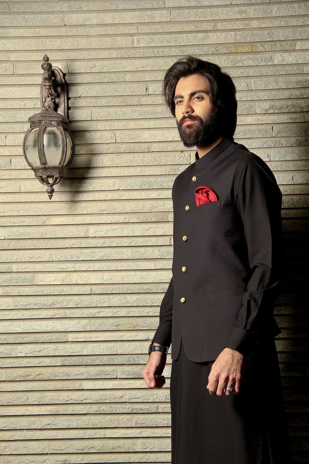 CLASSIC BLACK WAISTCOAT SUIT