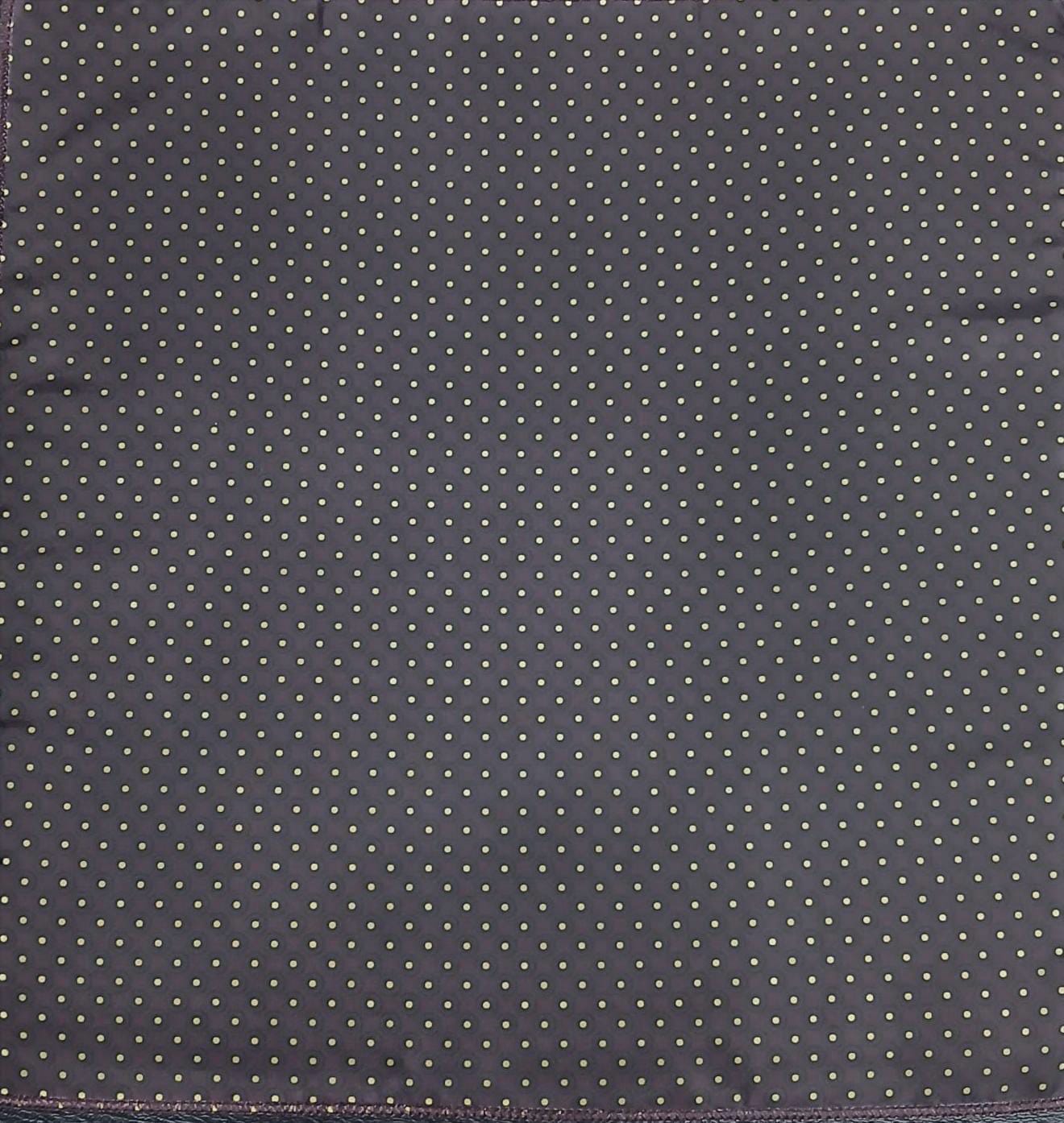 GREY MICRO DOT POCKET SQUARE