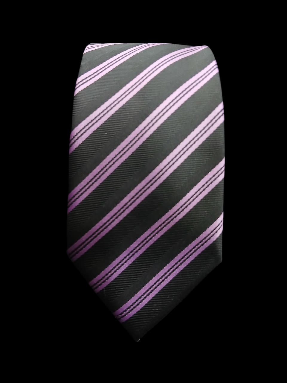 MIDNIGHT LILAC STRIPE TIE