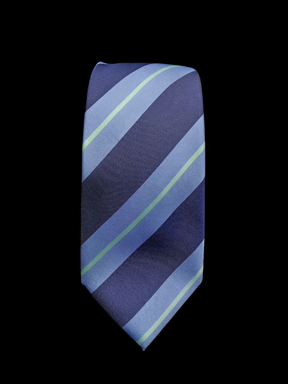 NAVY OCEAN STRIPE TIE
