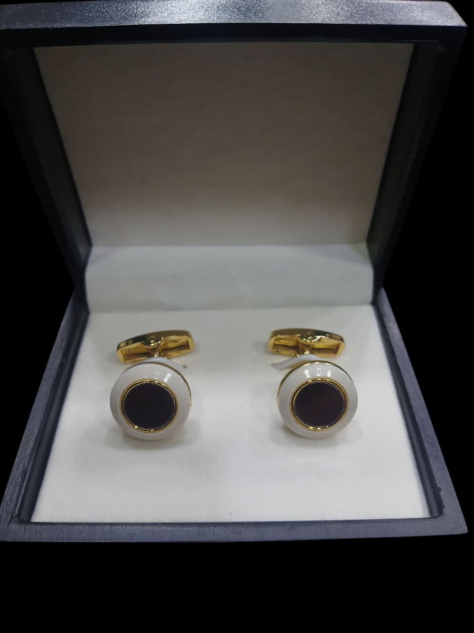 IVORY GOLD CLASSIC CUFFLINKS