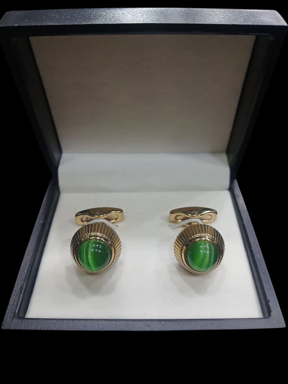 EMERALD CROWN CUFFLINKS