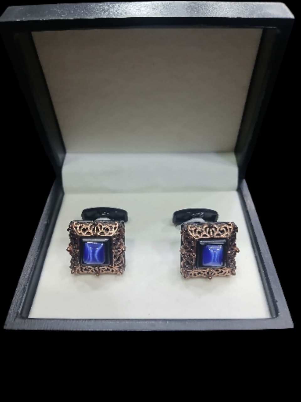 ROYAL BLUE FRAME CUFFLINKS