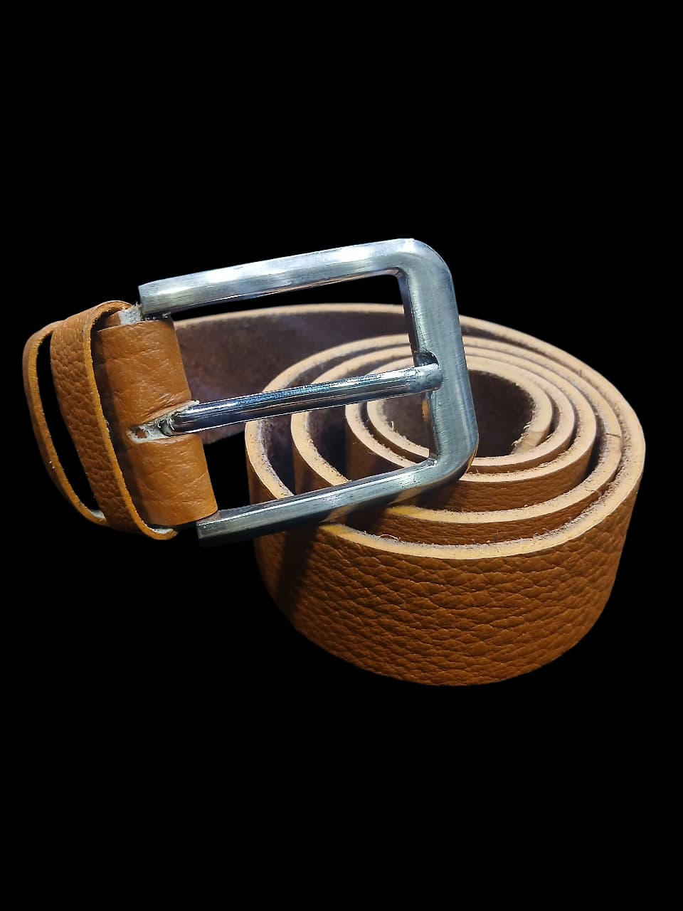 TAN GRAIN CASUAL BELT