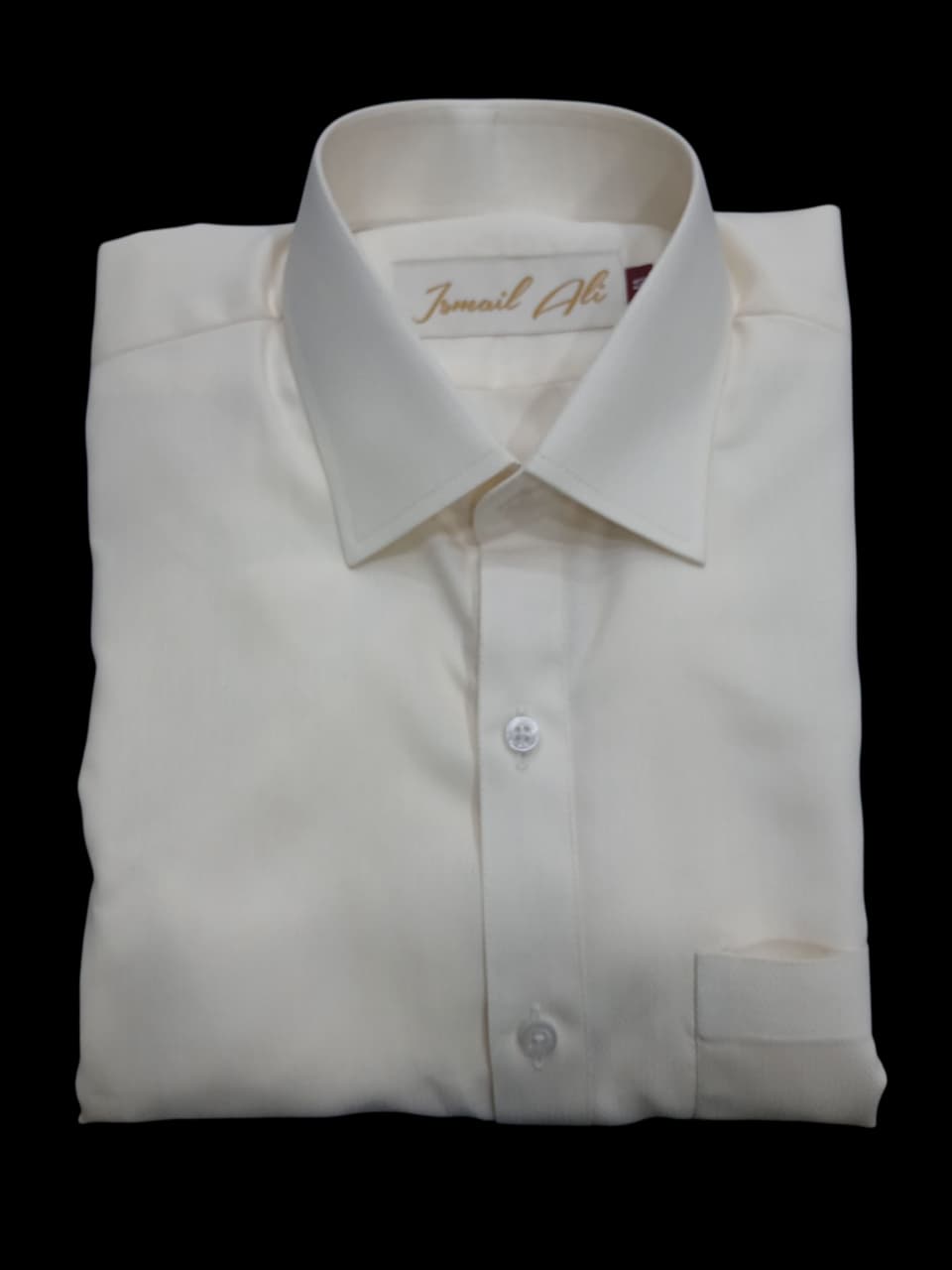 IVORY SMOOTH CLASSIC COLLAR PLAIN KAMEEZ SHALWAR