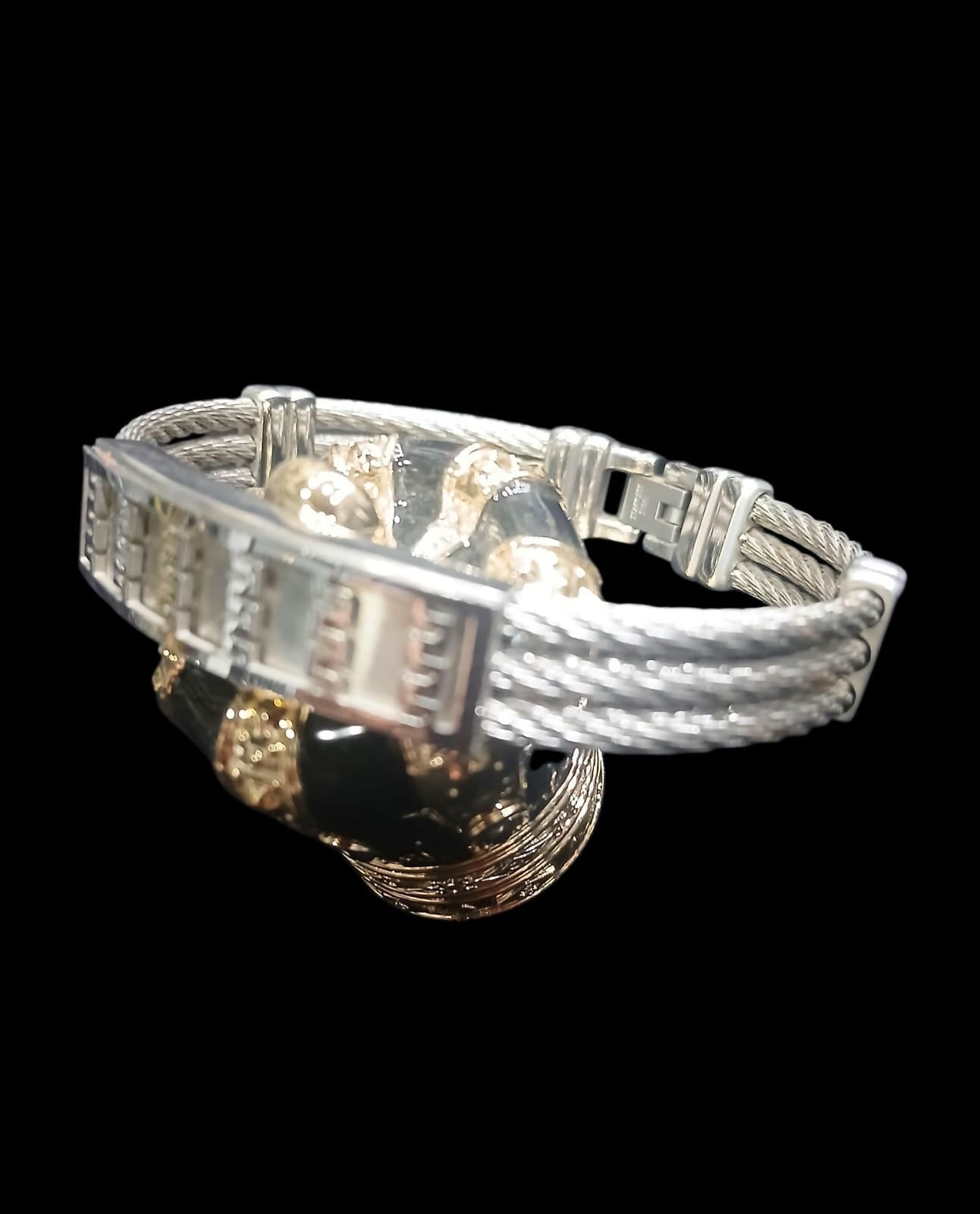 STEEL CABLE LUXE BRACELET FOR MEN
