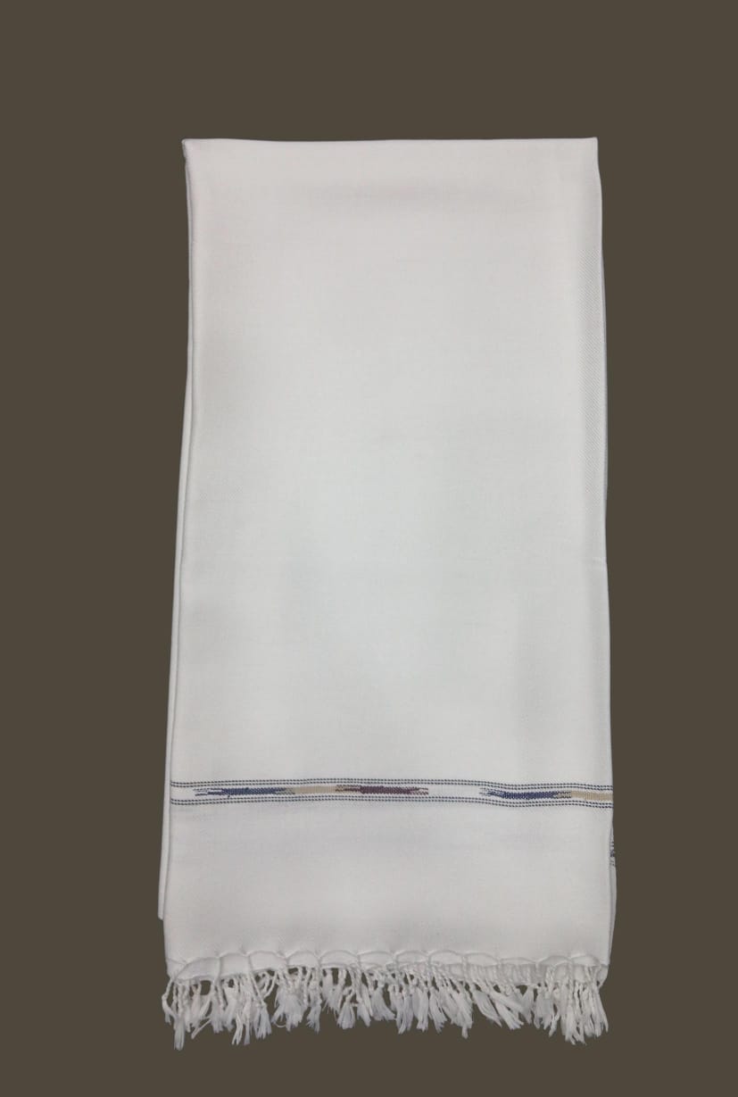 OFF-WHITE WOOL SHAWL