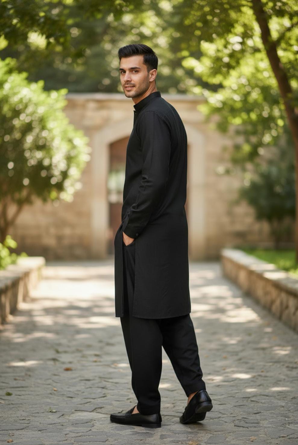 MIDNIGHT NOIR KURTA PAJAMA