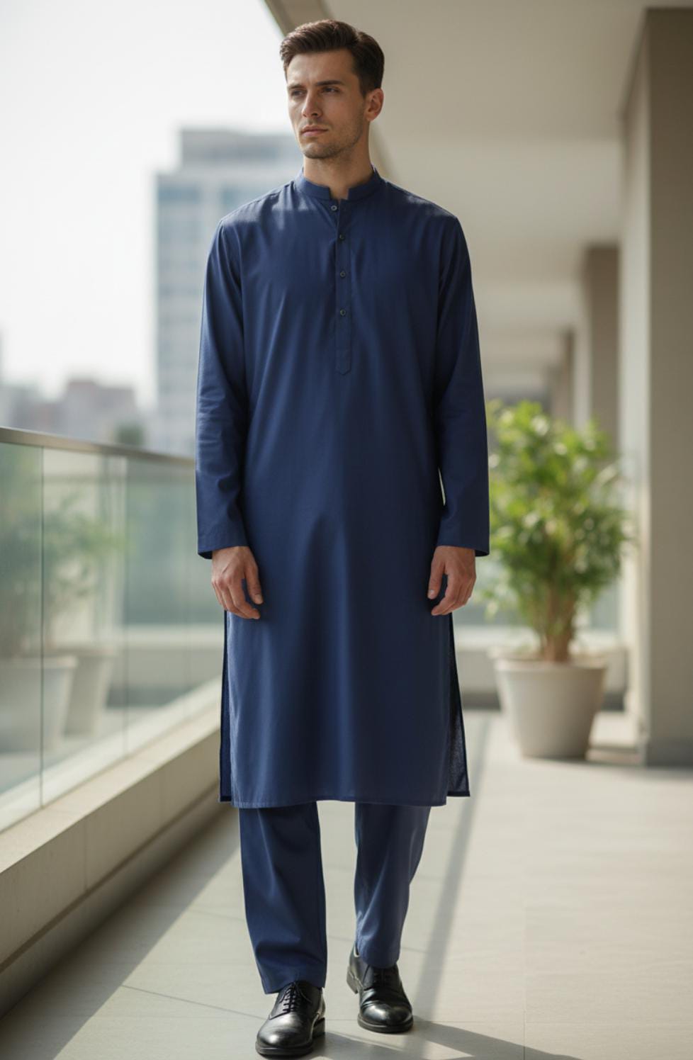 NAVY BLUE KURTA PAJAMA