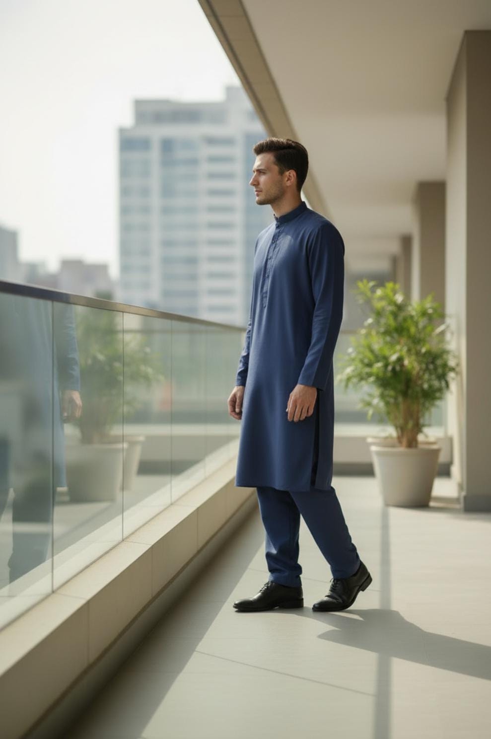 NAVY BLUE KURTA PAJAMA
