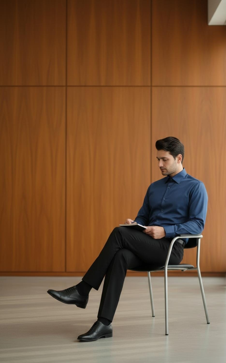SLATE BLUE EXECUTIVE DRESS SHIRT