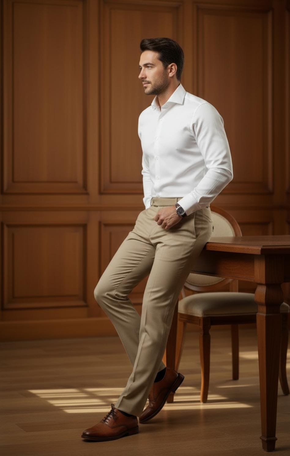 EXECUTIVE CLASSIC WHITE DRESS SHIRT
