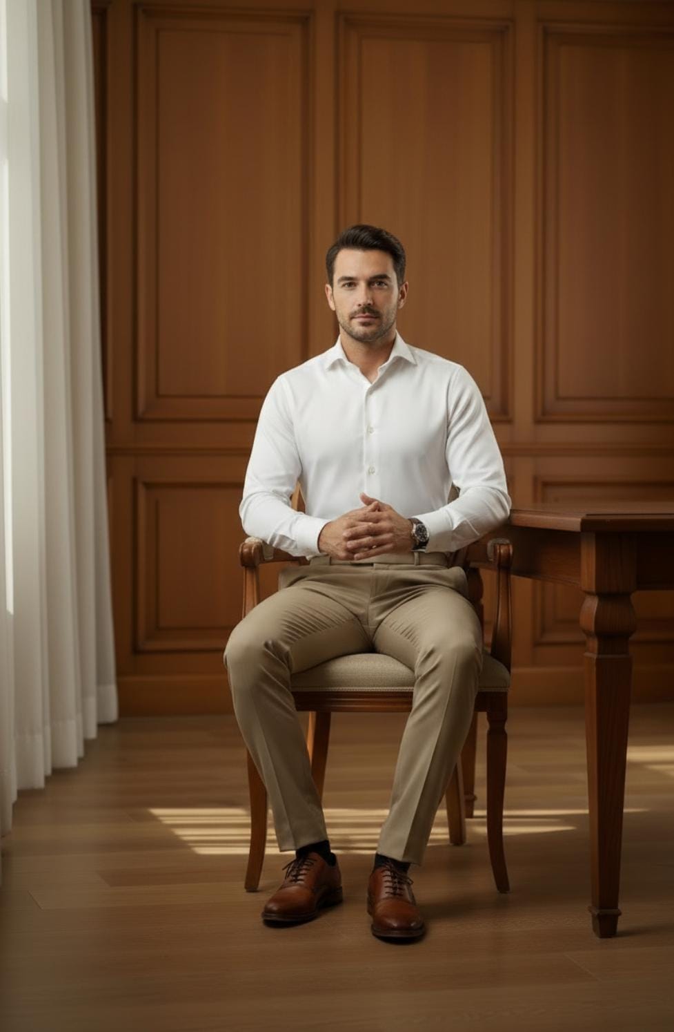 EXECUTIVE CLASSIC WHITE DRESS SHIRT