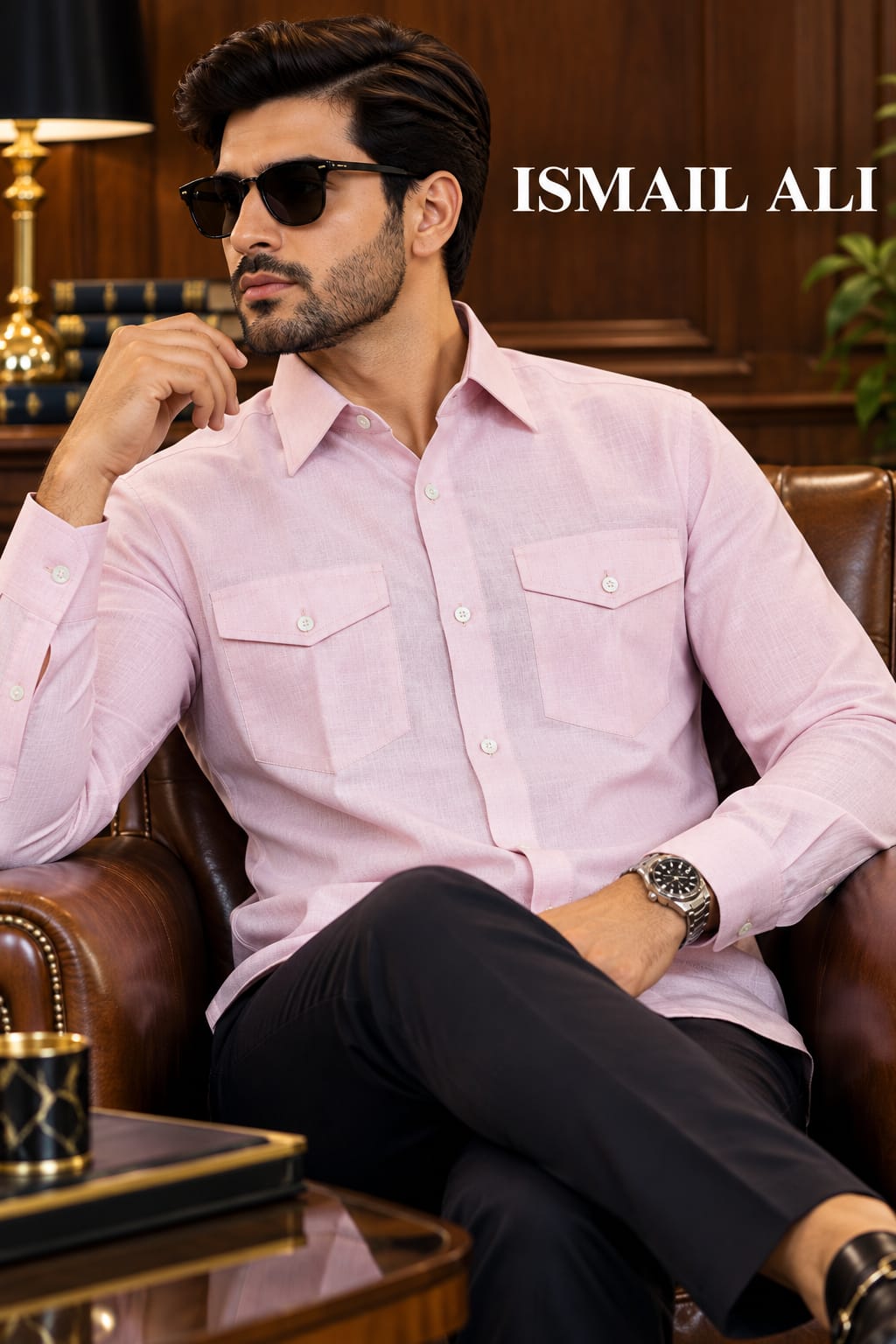 SOFT PASTEL PINK IRISH LINEN SHIRT