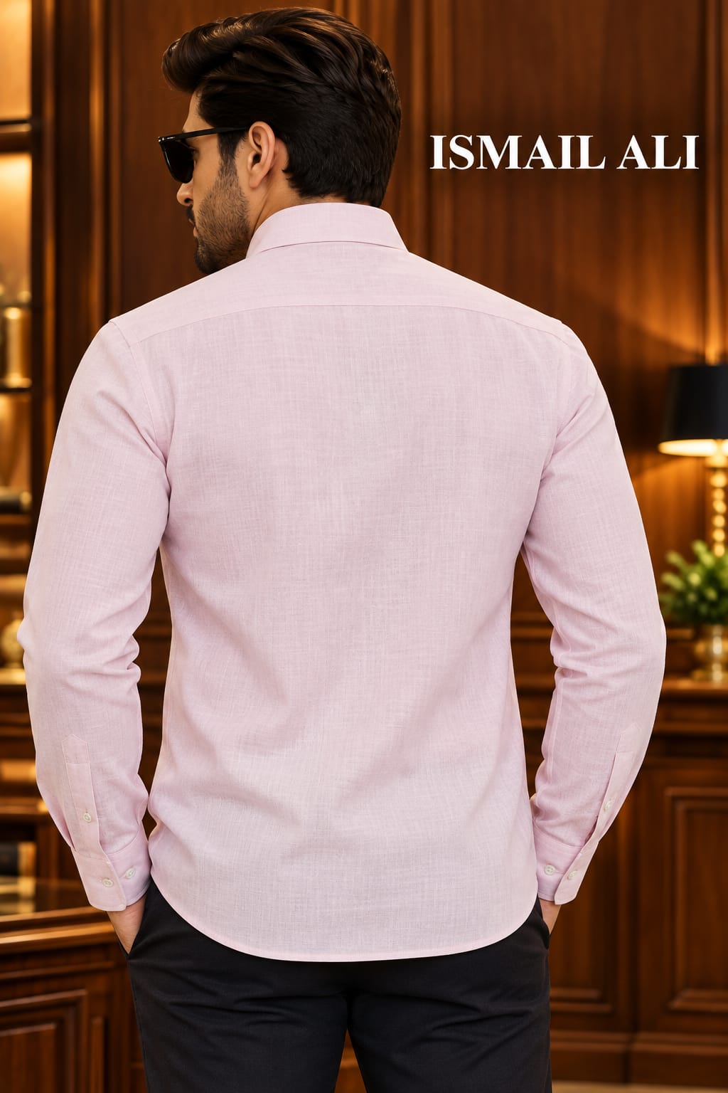 SOFT PASTEL PINK IRISH LINEN SHIRT