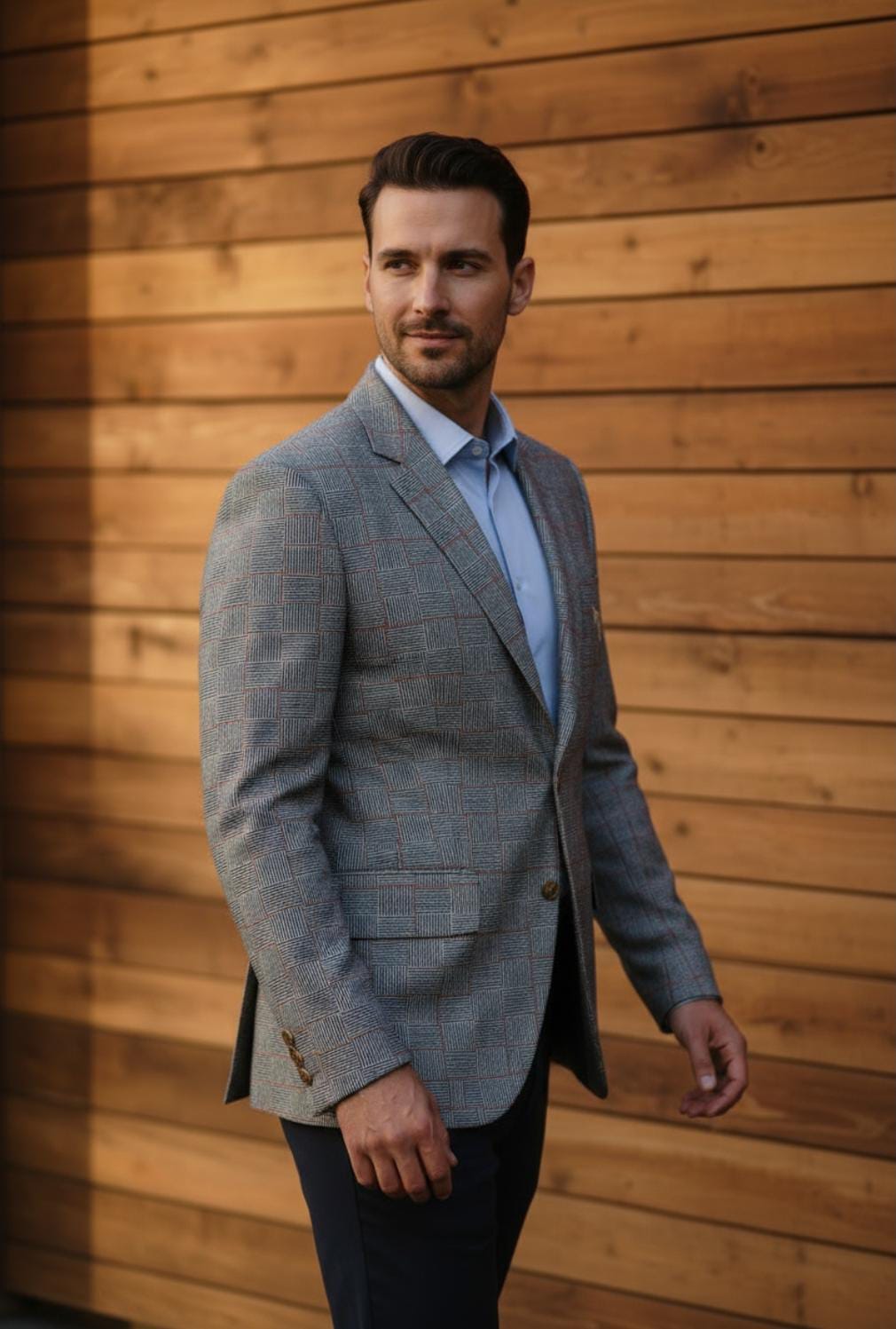 HERITAGE RED CHECK CREST BLAZER