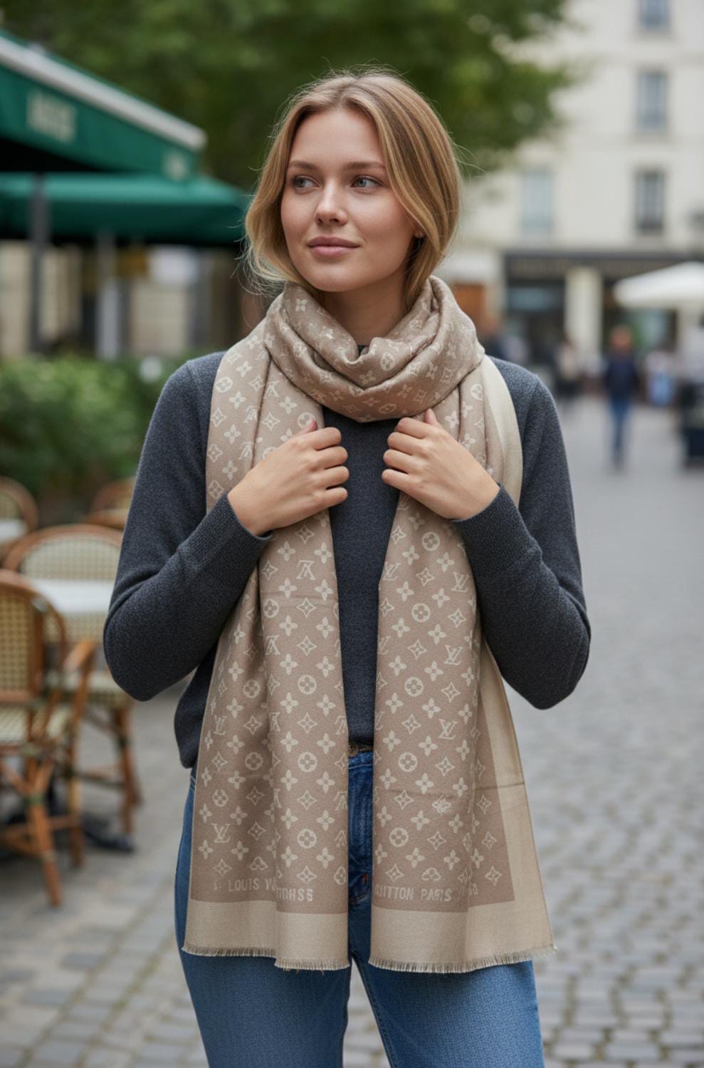 LV SILK SCARVES WOMEN