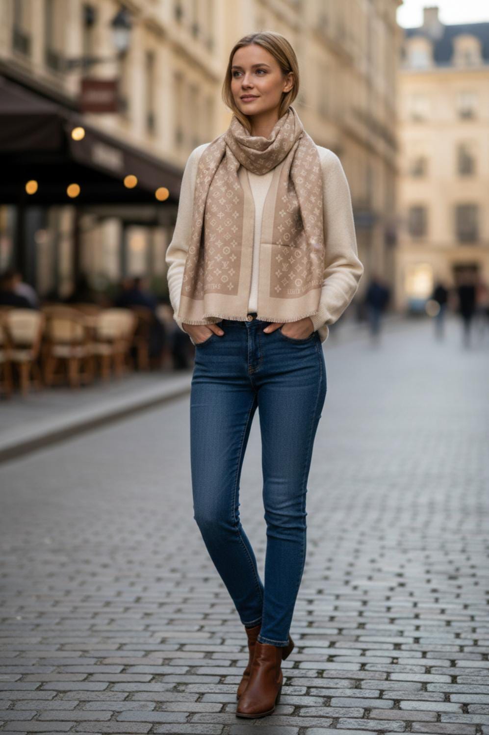 LV SILK SCARVES WOMEN