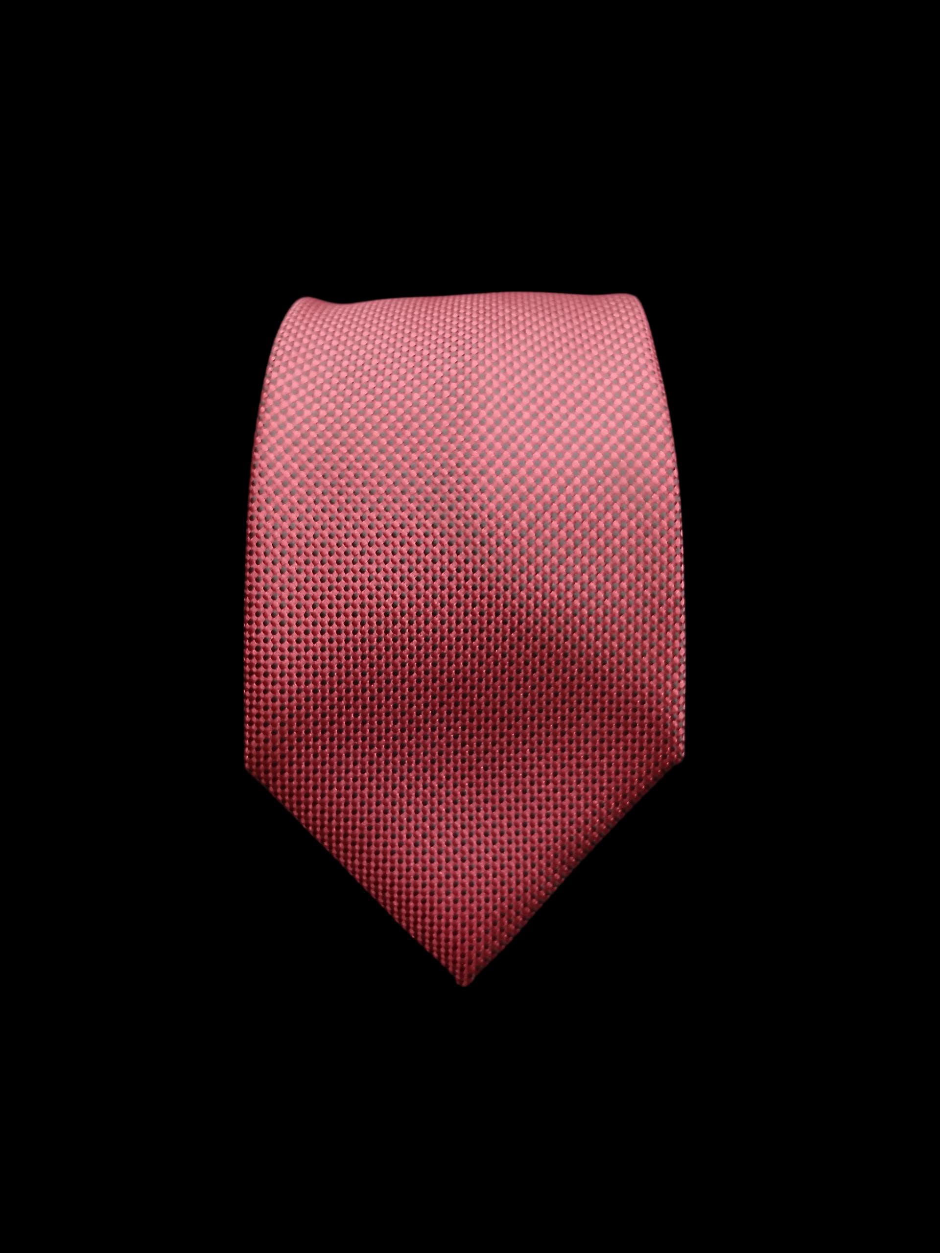 PREMIUM TEXTURED RED SILK TIE