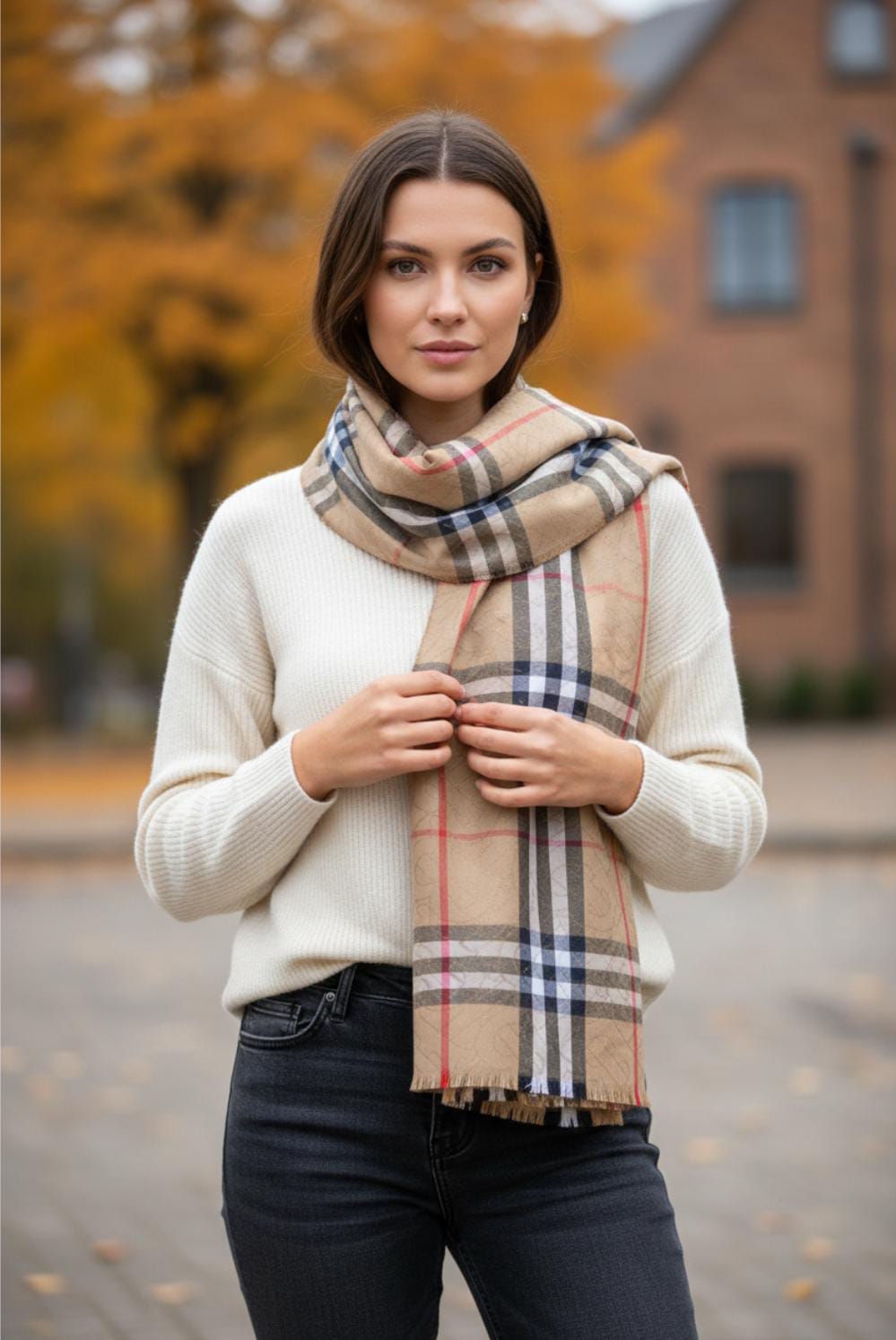 BURBERRY DESIGNER SCARVES WOMEN