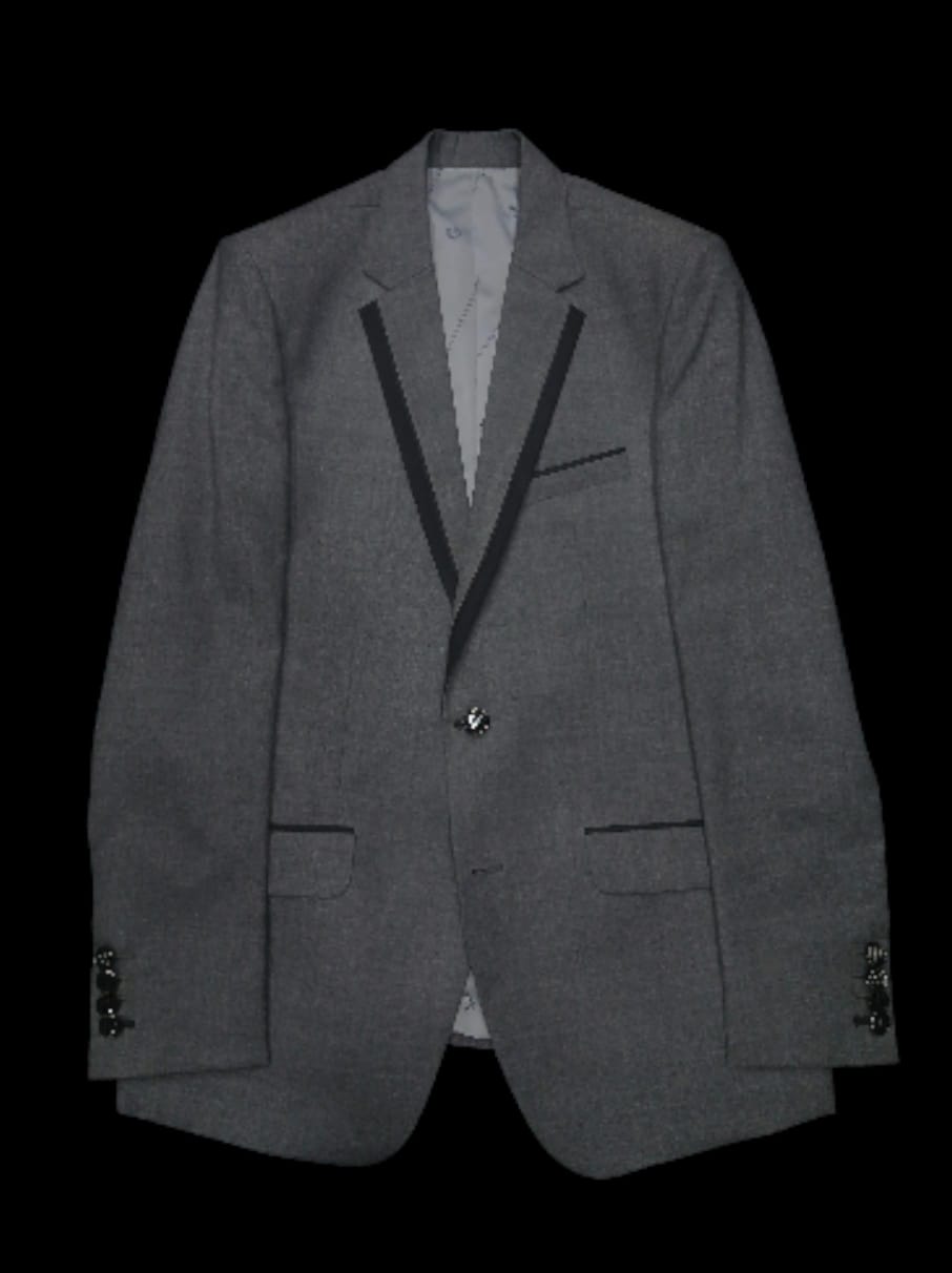 GREY EDGE SINGLE BREASTED BLAZER